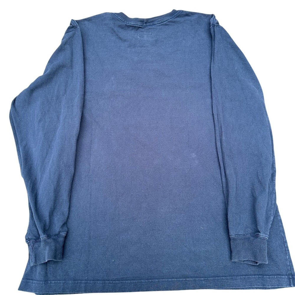Carhartt K126 Mens XL Navy Blue Long Sleeve Pocket T-Shirt Original Fit Cotton - Picture 4 of 6
